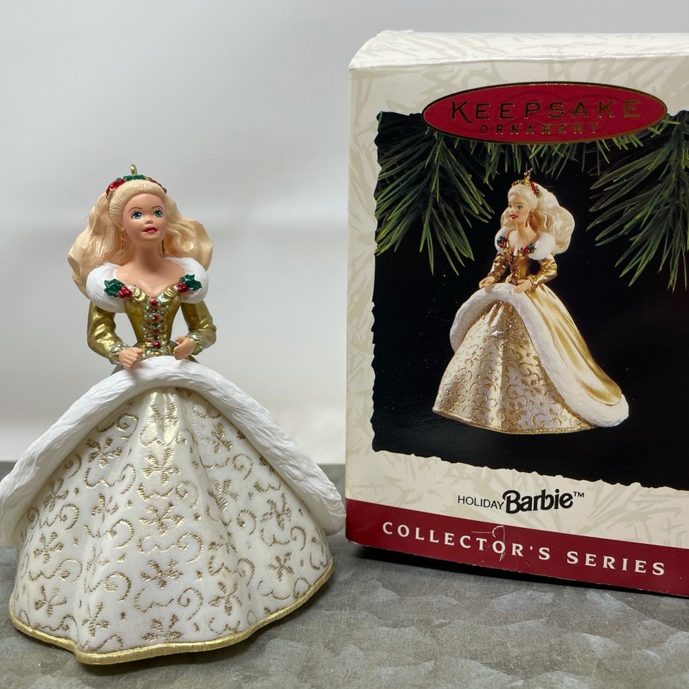 VINTAGE HALLMARK 1994 HOLIDAY BARBIE ORNAMENT